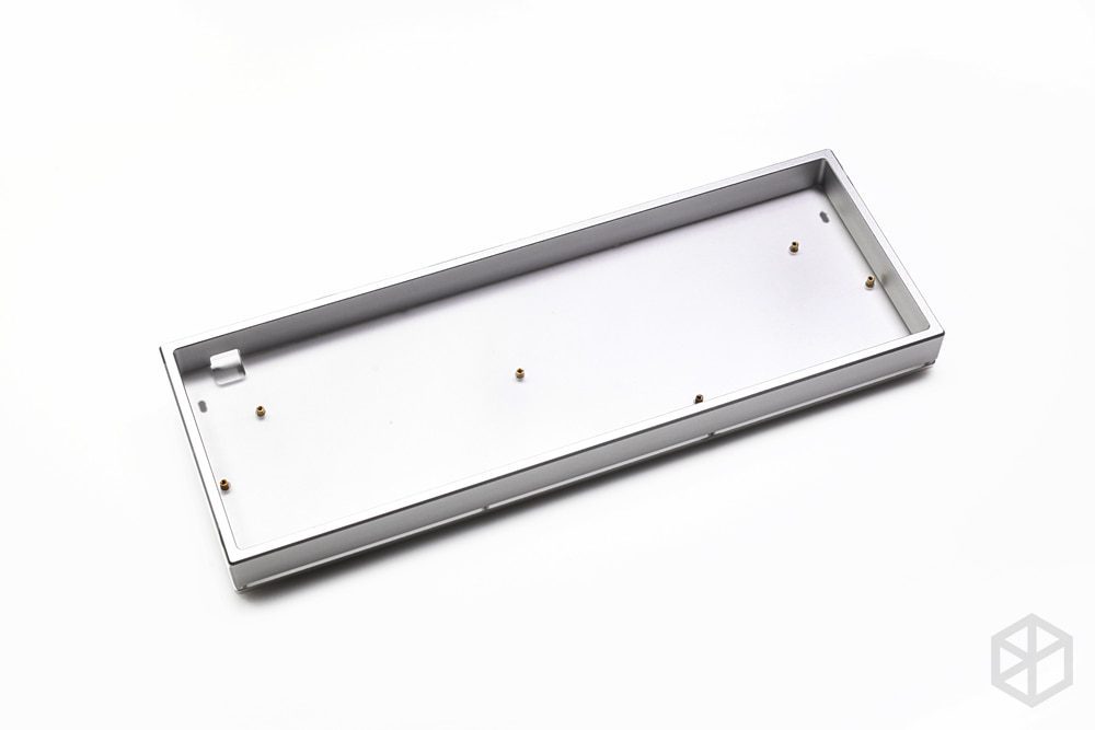 Anodized Aluminium 3 layers acclive angle case for custom mechanical keyboard black siver grey colorway for gh60 xd60 xd64 Anodized Aluminium 3 layers acclive angle case for custom mechanical keyboard black siver grey colorway for gh60 xd60 xd64