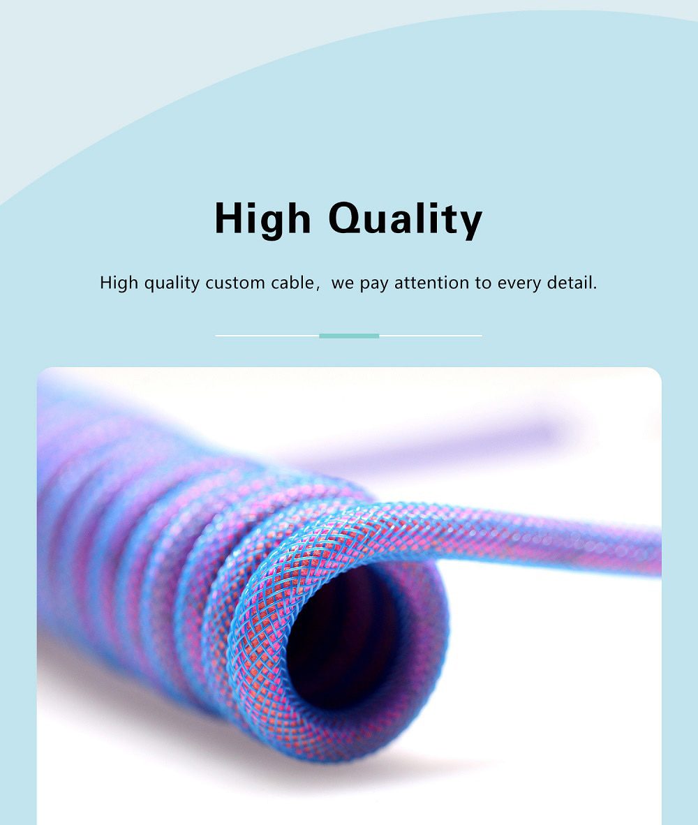 GKs Space Cable Aviator Custom usb c port coiled Cable wire for Mechanical Keyboard USB cable type c USB Blue Purple Red Black GKs Space Cable Aviator Custom usb c port coiled Cable wire for Mechanical Keyboard USB cable type c USB Blue Purple Red Black