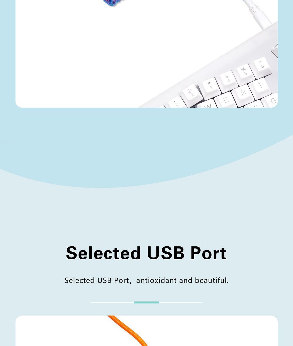 GKs Space Cable Aviator Custom usb c port coiled Cable wire for Mechanical Keyboard USB cable type c USB Blue Purple Red Black GKs Space Cable Aviator Custom usb c port coiled Cable wire for Mechanical Keyboard USB cable type c USB Blue Purple Red Black