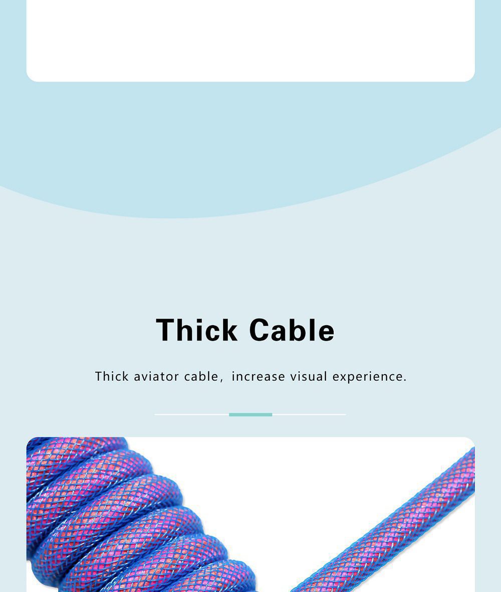 GKs Space Cable Aviator Custom usb c port coiled Cable wire for Mechanical Keyboard USB cable type c USB Blue Purple Red Black GKs Space Cable Aviator Custom usb c port coiled Cable wire for Mechanical Keyboard USB cable type c USB Blue Purple Red Black