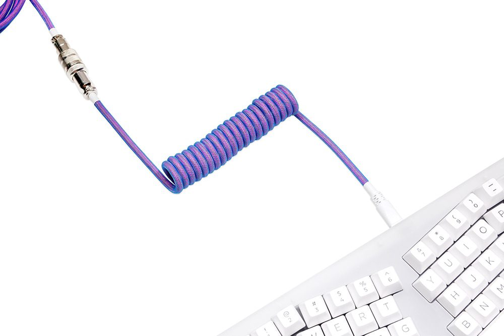 GKs Space Cable Aviator Custom usb c port coiled Cable wire for Mechanical Keyboard USB cable type c USB Blue Purple Red Black GKs Space Cable Aviator Custom usb c port coiled Cable wire for Mechanical Keyboard USB cable type c USB Blue Purple Red Black