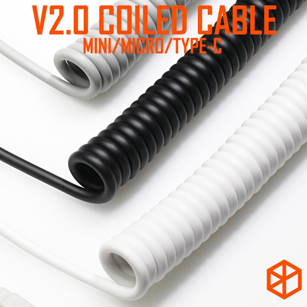 nylon usb c port coiled Cable wire Mechanical Keyboard GH60 USB cable type c USB port for poker 2 GH60 keyboard kit DIY
