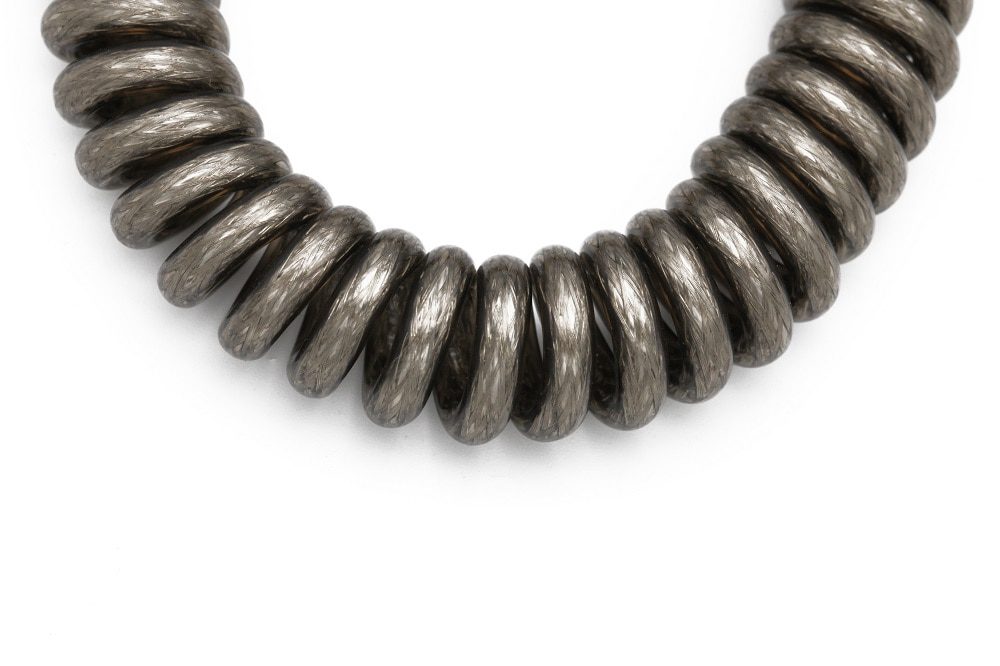 LINDY type c Cable wire Mechanical Keyboard Silver cable coiled cable gold plating usb a to usb c soft wire for detachable usb