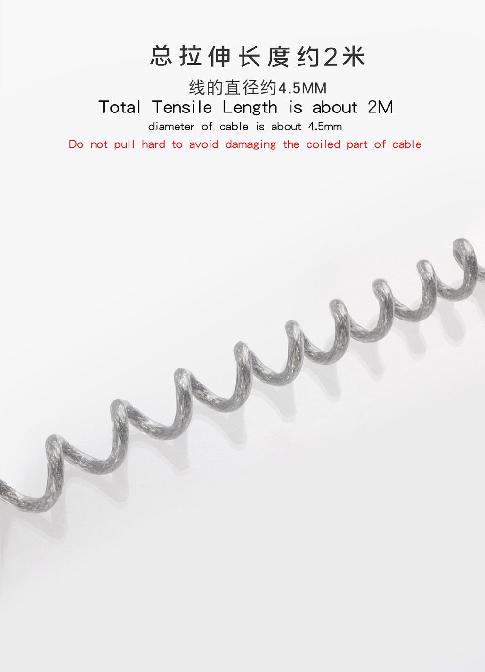 LINDY type c Cable wire Mechanical Keyboard Silver cable coiled cable gold plating usb a to usb c soft wire for detachable usb