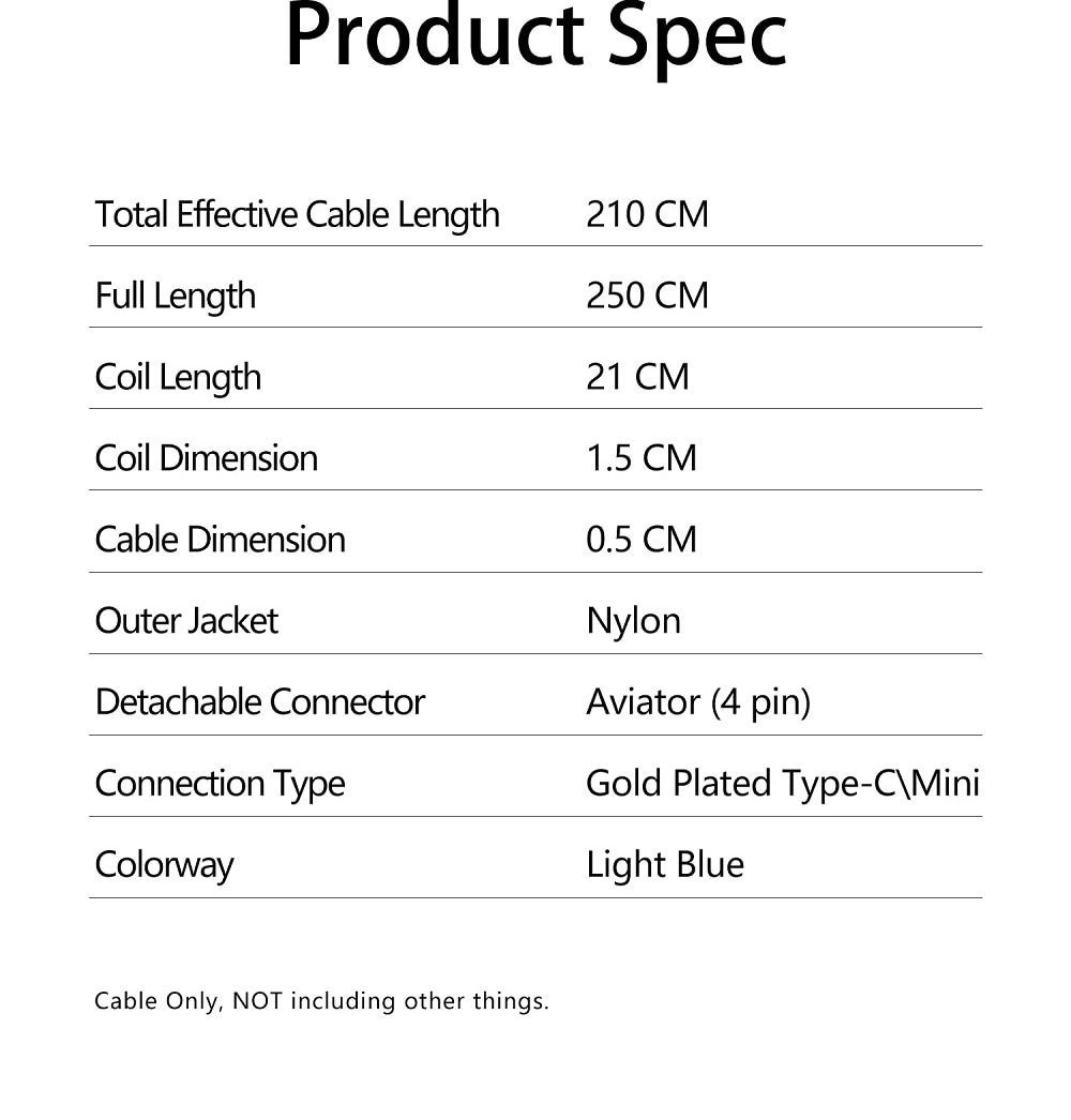 mStone Space Cable Aviator Custom usb c port mini port coiled Cable wire for Mechanical Keyboard USB cable type c USB Light Blue mStone Space Cable Aviator Custom usb c port mini port coiled Cable wire for Mechanical Keyboard USB cable type c USB Light Blue