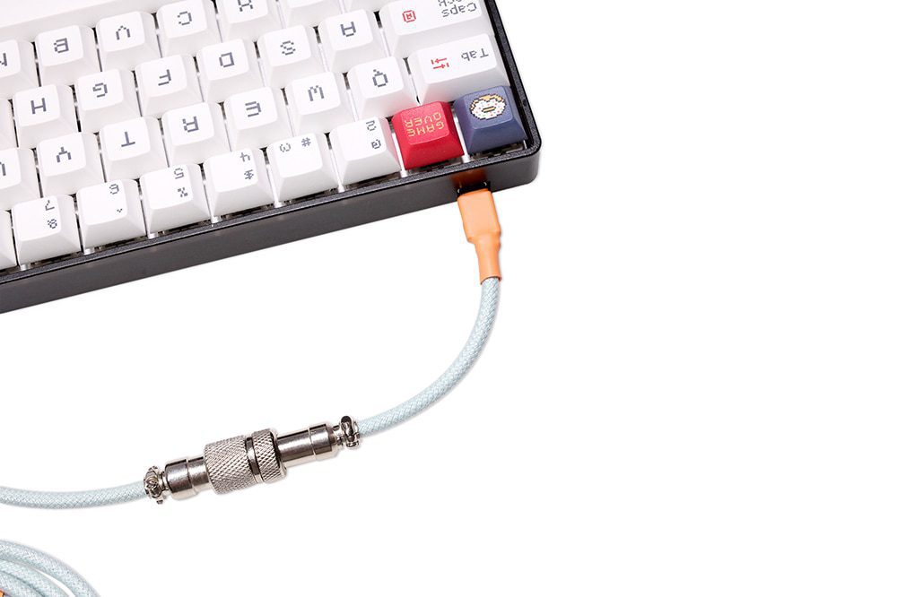 mStone Space Cable Aviator Custom usb c port mini port coiled Cable wire for Mechanical Keyboard USB cable type c USB Light Blue mStone Space Cable Aviator Custom usb c port mini port coiled Cable wire for Mechanical Keyboard USB cable type c USB Light Blue