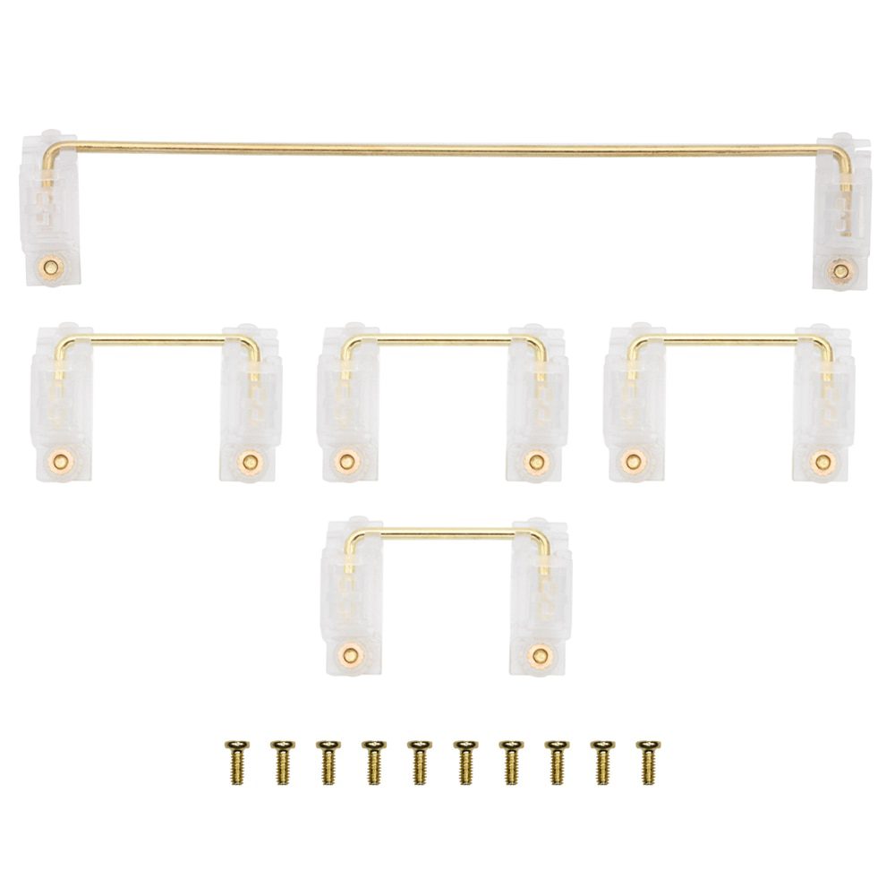 EGS Gold Transparent Plated Pcb screw in Stabilizer for Custom Mechanical Keyboard xd64 BM60 xd87 blue Yellow Red Cyan Purple EGS Gold Transparent Plated Pcb screw in Stabilizer for Custom Mechanical Keyboard xd64 BM60 xd87 blue Yellow Red Cyan Purple