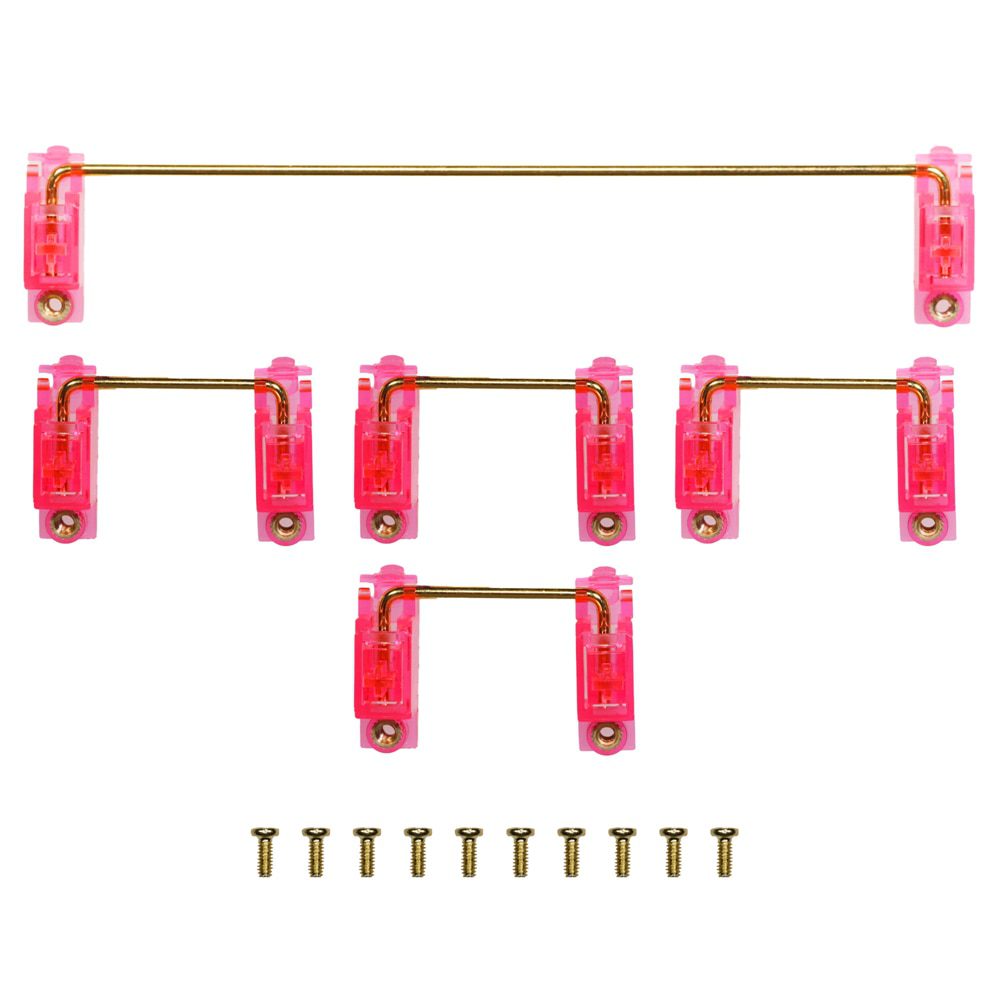 EGS Gold Transparent Plated Pcb screw in Stabilizer for Custom Mechanical Keyboard xd64 BM60 xd87 blue Yellow Red Cyan Purple EGS Gold Transparent Plated Pcb screw in Stabilizer for Custom Mechanical Keyboard xd64 BM60 xd87 blue Yellow Red Cyan Purple