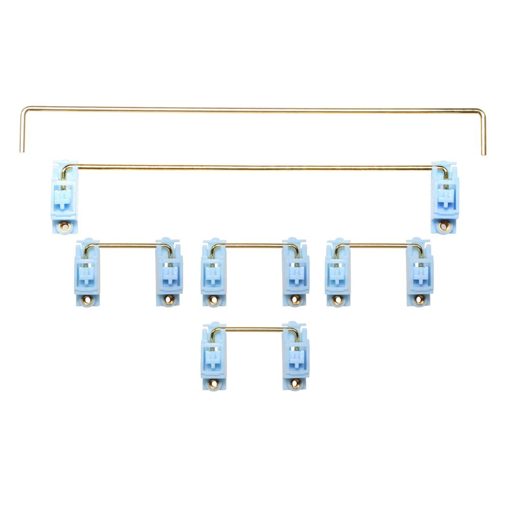 GKs Transparent Gold Plated Pcb screw in Stabilizer for Custom Mechanical Keyboard gh60 xd64 xd84 6.25x 2x 7x xd96 xd87 blue GKs Transparent Gold Plated Pcb screw in Stabilizer for Custom Mechanical Keyboard gh60 xd64 xd84 6.25x 2x 7x xd96 xd87 blue