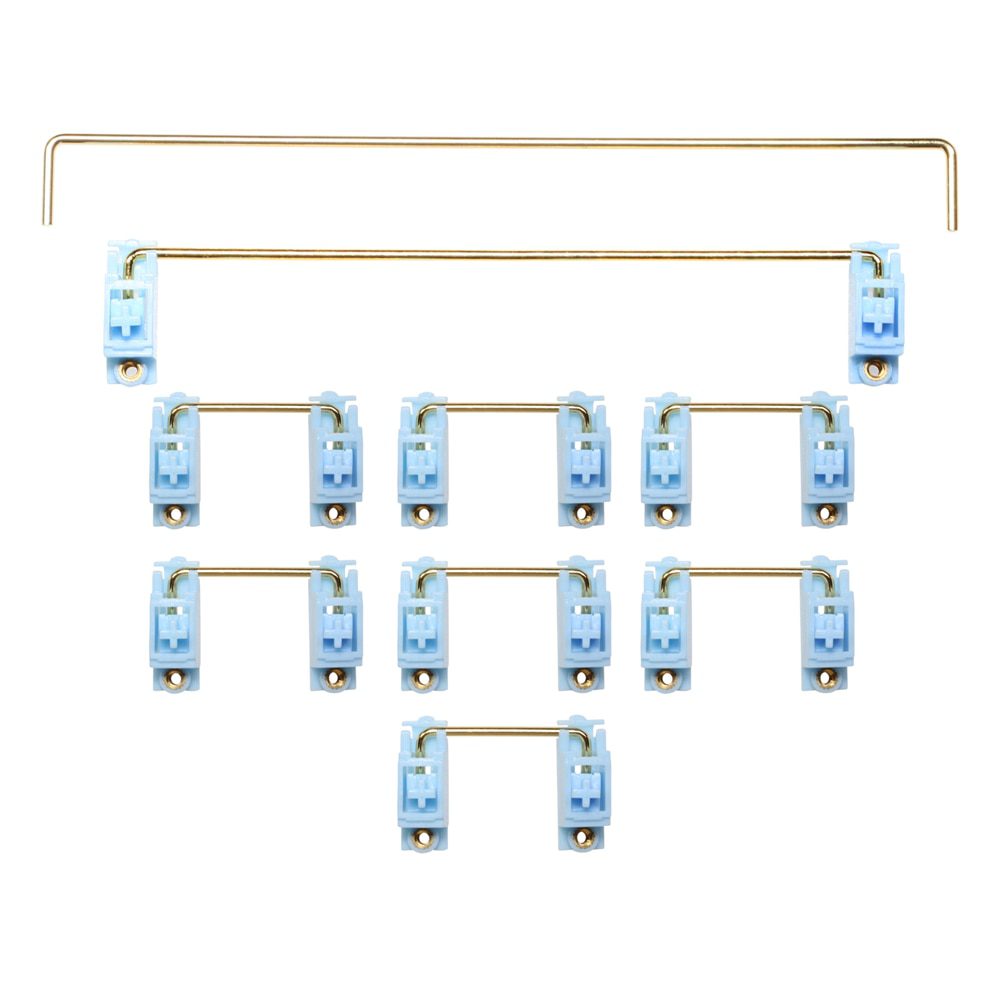 GKs Transparent Gold Plated Pcb screw in Stabilizer for Custom Mechanical Keyboard gh60 xd64 xd84 6.25x 2x 7x xd96 xd87 blue GKs Transparent Gold Plated Pcb screw in Stabilizer for Custom Mechanical Keyboard gh60 xd64 xd84 6.25x 2x 7x xd96 xd87 blue