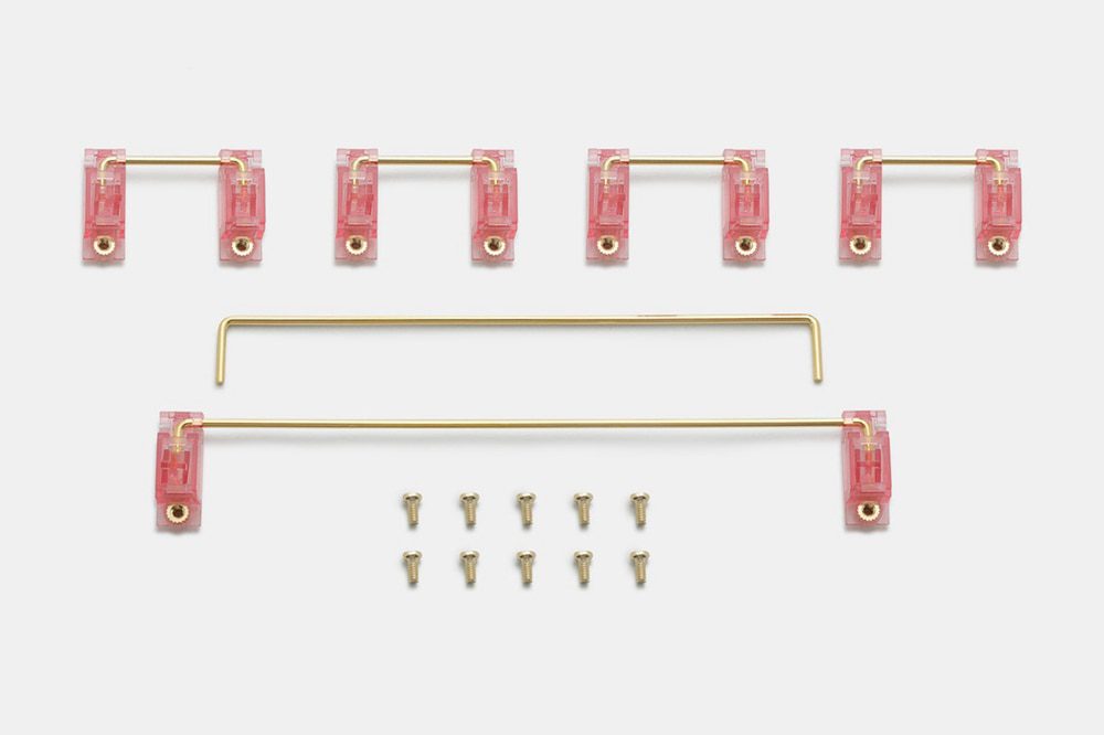 Everglide V2 Transparent Gold Plated Pcb screw in Stabilizer for Custom Mechanical Keyboard gh60 xd64 xd84 6.25x 2x xd96 xd87 Everglide V2 Transparent Gold Plated Pcb screw in Stabilizer for Custom Mechanical Keyboard gh60 xd64 xd84 6.25x 2x xd96 xd87