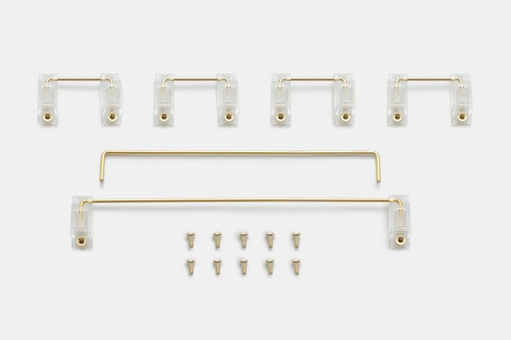 Everglide V2 Transparent Gold Plated Pcb screw in Stabilizer for Custom Mechanical Keyboard gh60 xd64 xd84 6.25x 2x xd96 xd87 Everglide V2 Transparent Gold Plated Pcb screw in Stabilizer for Custom Mechanical Keyboard gh60 xd64 xd84 6.25x 2x xd96 xd87