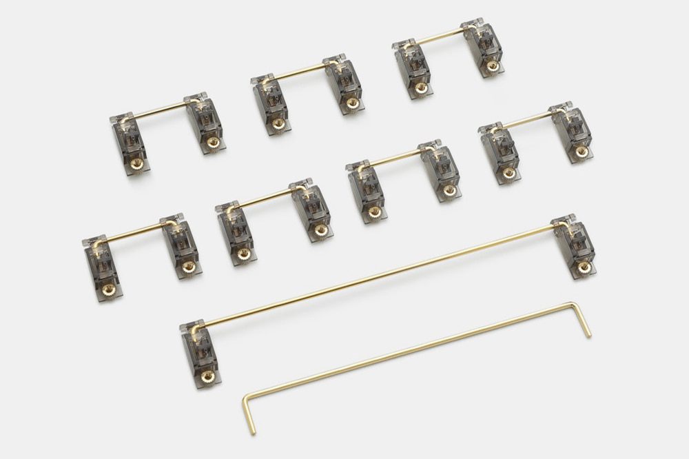 Everglide V2 Transparent Gold Plated Pcb screw in Stabilizer for Custom Mechanical Keyboard gh60 xd64 xd84 6.25x 2x xd96 xd87 Everglide V2 Transparent Gold Plated Pcb screw in Stabilizer for Custom Mechanical Keyboard gh60 xd64 xd84 6.25x 2x xd96 xd87