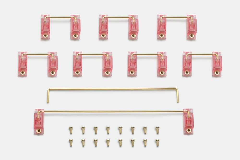 Everglide V2 Transparent Gold Plated Pcb screw in Stabilizer for Custom Mechanical Keyboard gh60 xd64 xd84 6.25x 2x xd96 xd87 Everglide V2 Transparent Gold Plated Pcb screw in Stabilizer for Custom Mechanical Keyboard gh60 xd64 xd84 6.25x 2x xd96 xd87