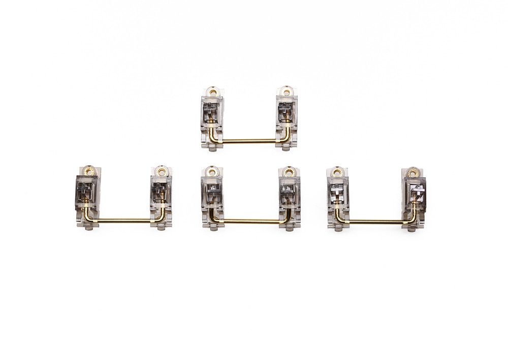 Everglide Black Transparent Gold Plated Pcb screw in Stabilizer for Custom Mechanical Keyboard gh60 xd64 xd84 6.25x 2x 7x xd87 Everglide Black Transparent Gold Plated Pcb screw in Stabilizer for Custom Mechanical Keyboard gh60 xd64 xd84 6.25x 2x 7x xd87