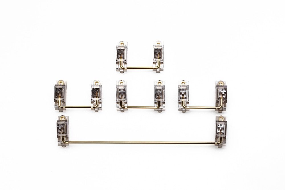 Everglide Transparent Gold Plated Pcb screw in Stabilizer for Custom Mechanical Keyboard gh60 xd64 xd84 6.25x 2x 7x xd96 xd87 Everglide Transparent Gold Plated Pcb screw in Stabilizer for Custom Mechanical Keyboard gh60 xd64 xd84 6.25x 2x 7x xd96 xd87