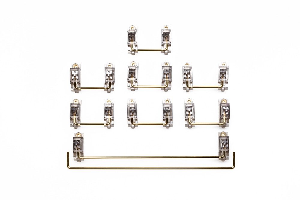 Everglide Transparent Gold Plated Pcb screw in Stabilizer for Custom Mechanical Keyboard gh60 xd64 xd84 6.25x 2x 7x xd96 xd87 Everglide Transparent Gold Plated Pcb screw in Stabilizer for Custom Mechanical Keyboard gh60 xd64 xd84 6.25x 2x 7x xd96 xd87