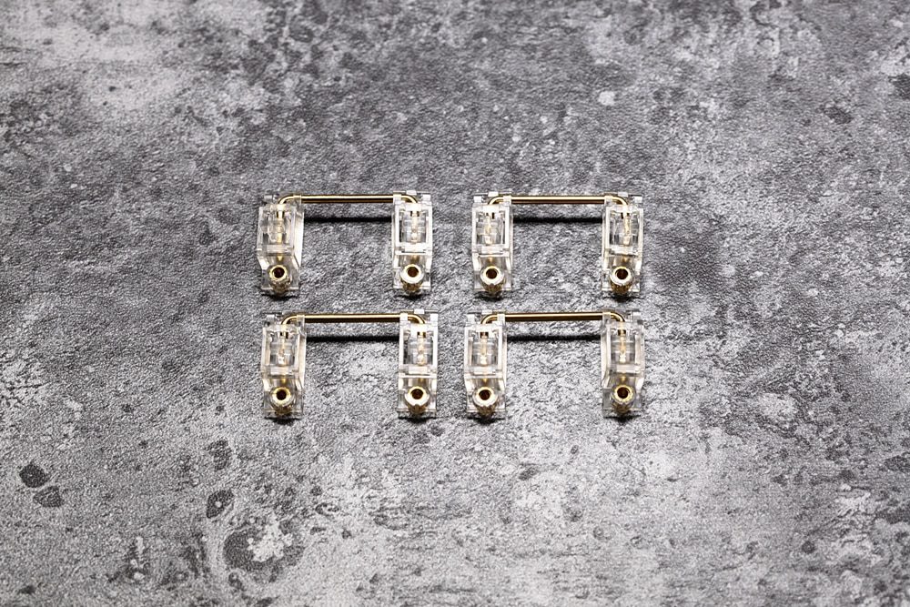 Everglide Transparent Gold Plated Pcb screw in Stabilizer for Custom Mechanical Keyboard gh60 xd64 xd84 6.25x 2x 7x xd96 xd87 Everglide Transparent Gold Plated Pcb screw in Stabilizer for Custom Mechanical Keyboard gh60 xd64 xd84 6.25x 2x 7x xd96 xd87