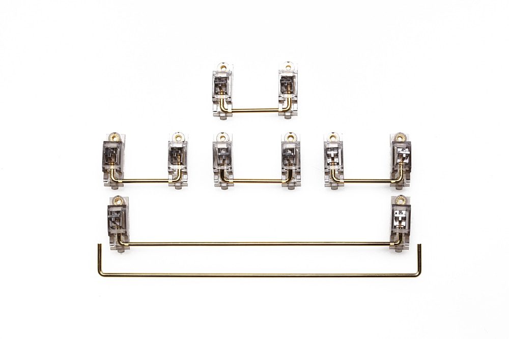 Everglide Transparent Gold Plated Pcb screw in Stabilizer for Custom Mechanical Keyboard gh60 xd64 xd84 6.25x 2x 7x xd96 xd87 Everglide Transparent Gold Plated Pcb screw in Stabilizer for Custom Mechanical Keyboard gh60 xd64 xd84 6.25x 2x 7x xd96 xd87