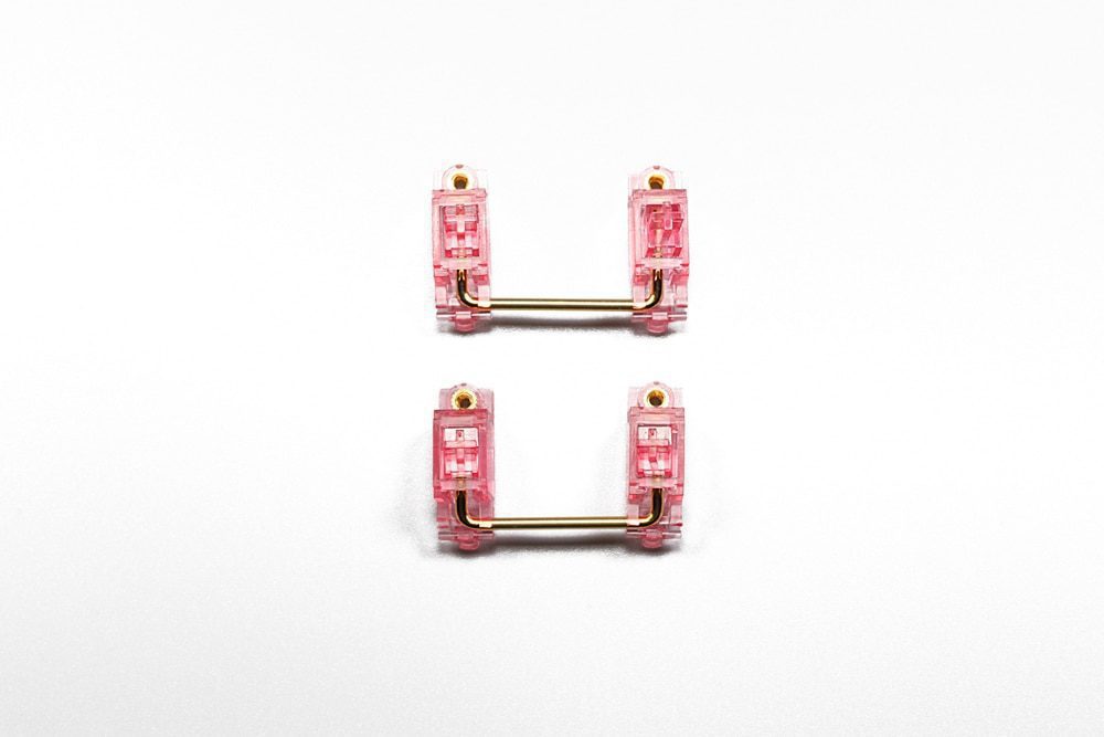 Everglide Pink Transparent Gold Plated Pcb screw in Stabilizer for Custom Mechanical Keyboard gh60 xd64 xd84 6.25x 2x 7x xd87 Everglide Pink Transparent Gold Plated Pcb screw in Stabilizer for Custom Mechanical Keyboard gh60 xd64 xd84 6.25x 2x 7x xd87