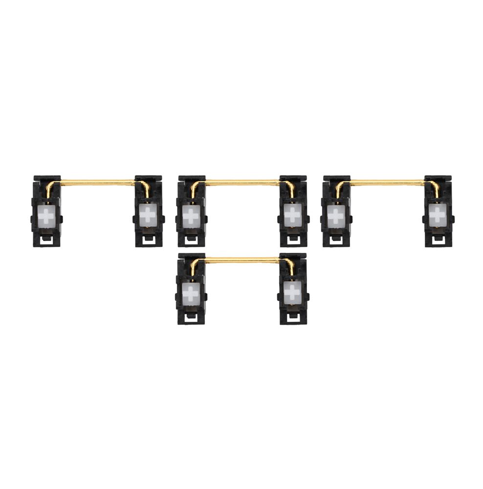 Everglide Panda Black White Gold Plated Plate Mounted Stabilizer for Custom Mechanical Keyboard Plate YC66 Zeeyoo 68 YC96 Womier