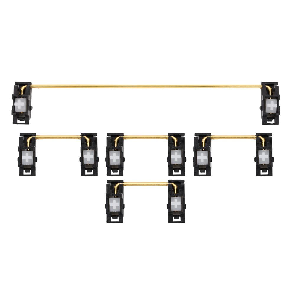 Everglide Panda Black White Gold Plated Plate Mounted Stabilizer for Custom Mechanical Keyboard Plate YC66 Zeeyoo 68 YC96 Womier