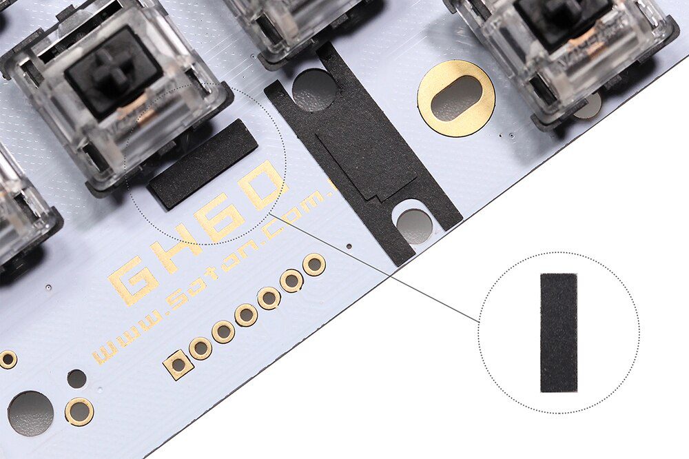 KPrepublic PCB Stabilizer stickers poron film pad reduce steel wire noise and wobble for pcb screw in stabilizer gasket KPrepublic PCB Stabilizer stickers poron film pad reduce steel wire noise and wobble for pcb screw in stabilizer gasket