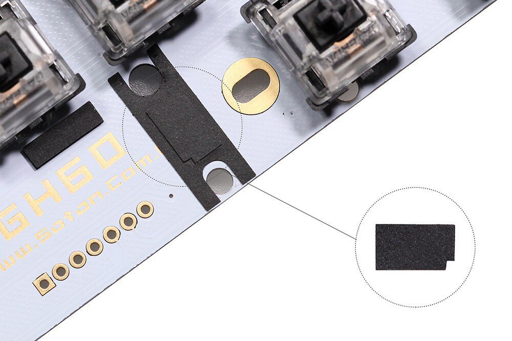 KPrepublic PCB Stabilizer stickers poron film pad reduce steel wire noise and wobble for pcb screw in stabilizer gasket KPrepublic PCB Stabilizer stickers poron film pad reduce steel wire noise and wobble for pcb screw in stabilizer gasket