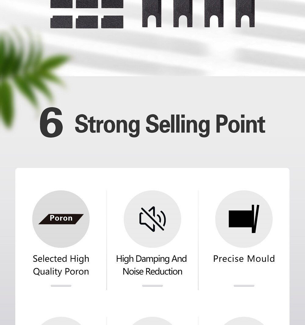 KPrepublic PCB Stabilizer stickers poron film pad reduce steel wire noise and wobble for pcb screw in stabilizer gasket KPrepublic PCB Stabilizer stickers poron film pad reduce steel wire noise and wobble for pcb screw in stabilizer gasket