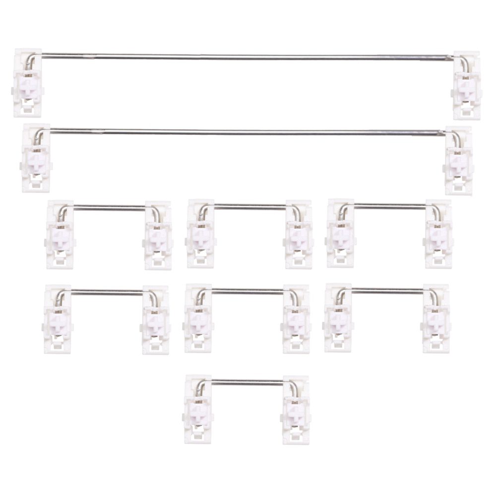 Gateron Black White Plated Plate Mounted Stabilizer for Custom Mechanical Keyboard Plate YC66 Zeeyoo 68 YC96 Womier INKC87 60 87 Gateron Black White Plated Plate Mounted Stabilizer for Custom Mechanical Keyboard Plate YC66 Zeeyoo 68 YC96 Womier INKC87 60 87