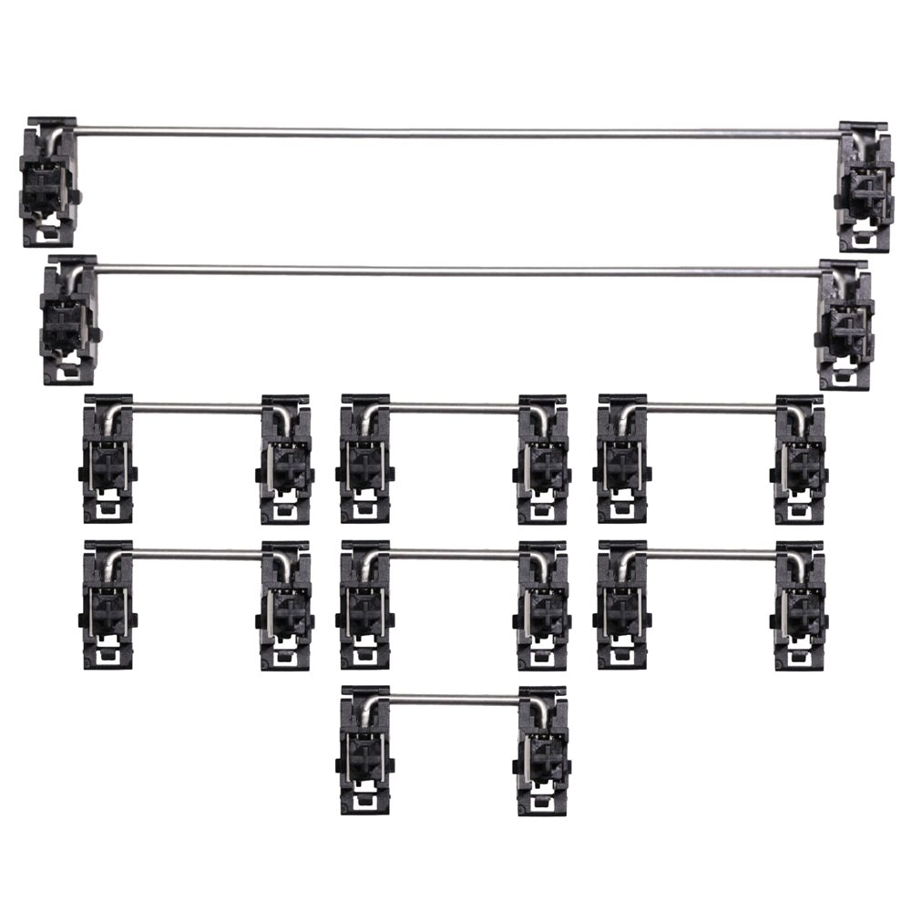 Gateron Black White Plated Plate Mounted Stabilizer for Custom Mechanical Keyboard Plate YC66 Zeeyoo 68 YC96 Womier INKC87 60 87 Gateron Black White Plated Plate Mounted Stabilizer for Custom Mechanical Keyboard Plate YC66 Zeeyoo 68 YC96 Womier INKC87 60 87