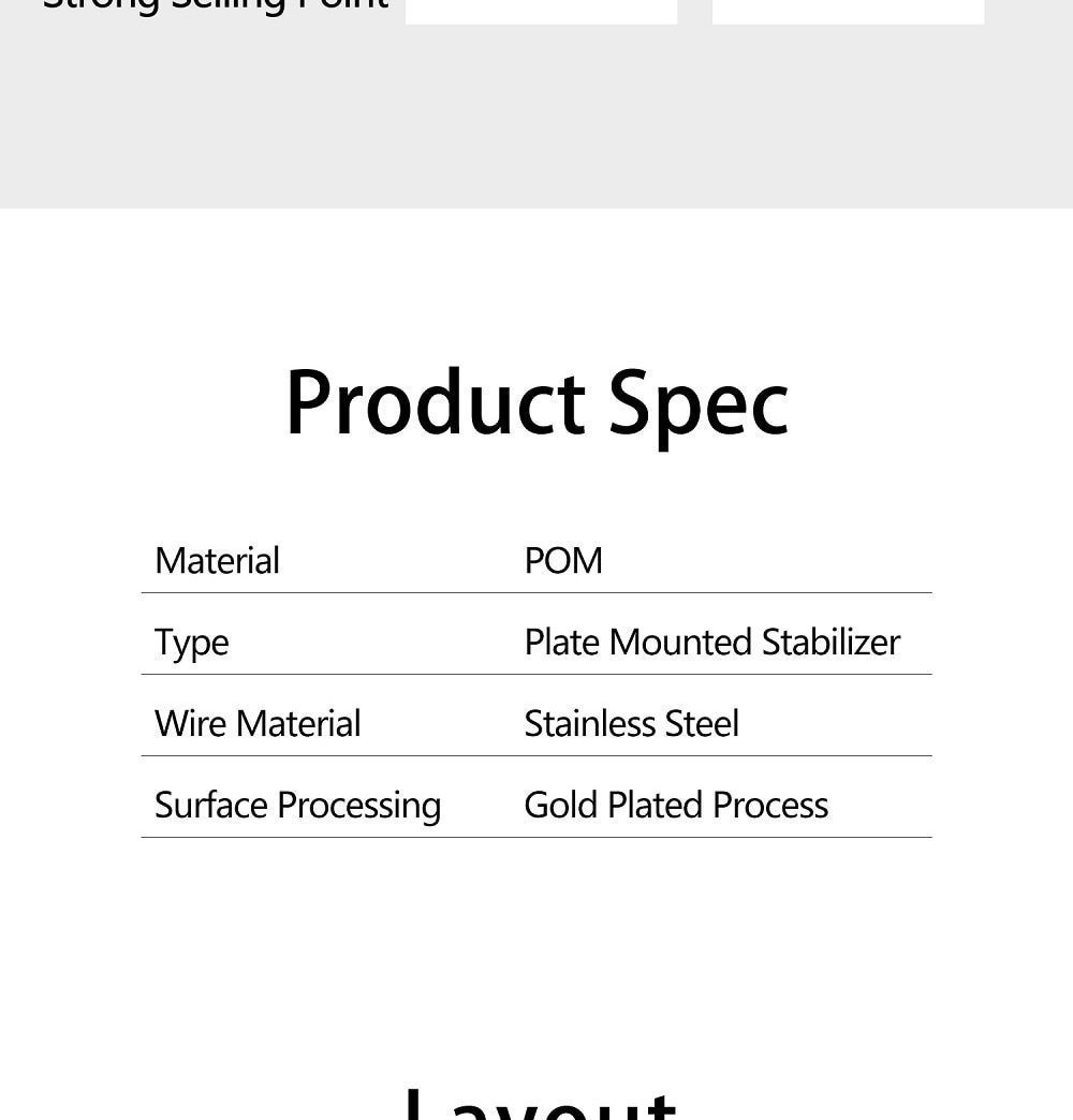 Sadan Plate Mounted Stabilizer for Custom Mechanical Keyboard YC66 Zeeyoo 68 YC96 Womier XS87 holy panda colorway yellow red Sadan Plate Mounted Stabilizer for Custom Mechanical Keyboard YC66 Zeeyoo 68 YC96 Womier XS87 holy panda colorway yellow red