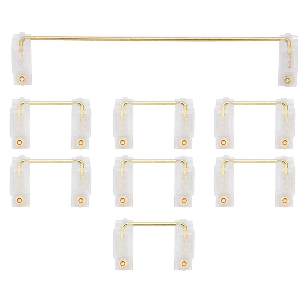 GKs Transparent Gold Plated Pcb screw in Stabilizer for Custom Mechanical Keyboard gh60 xd64 xd84 6.25x 2x 7x xd96 xd87 GKs Transparent Gold Plated Pcb screw in Stabilizer for Custom Mechanical Keyboard gh60 xd64 xd84 6.25x 2x 7x xd96 xd87