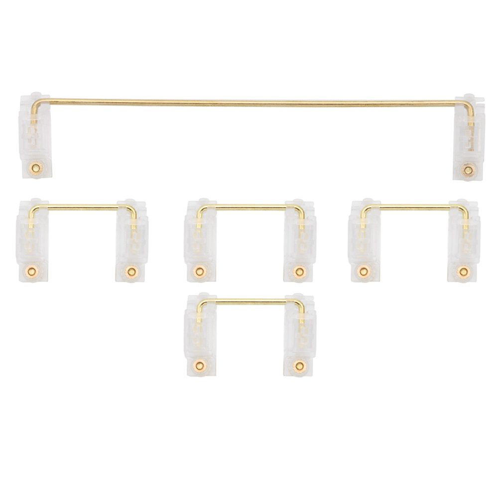 GKs Transparent Gold Plated Pcb screw in Stabilizer for Custom Mechanical Keyboard gh60 xd64 xd84 6.25x 2x 7x xd96 xd87 GKs Transparent Gold Plated Pcb screw in Stabilizer for Custom Mechanical Keyboard gh60 xd64 xd84 6.25x 2x 7x xd96 xd87