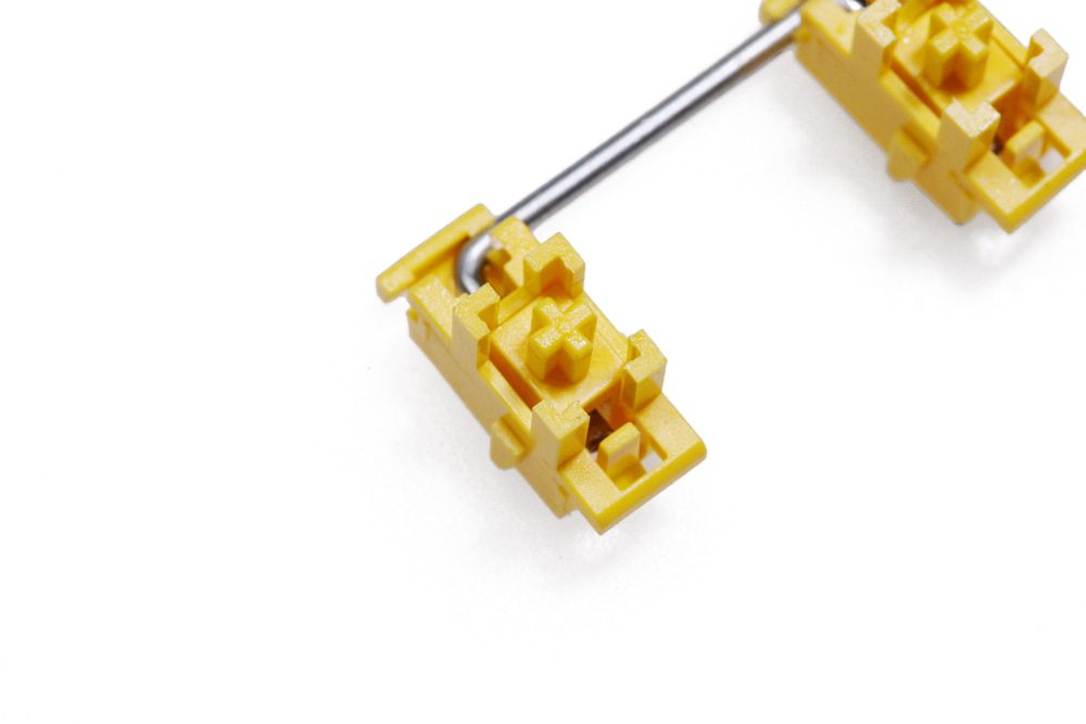 GKs Plate Mounted Stabilizer for Custom Mechanical Keyboard YC66 Zeeyoo 68 YC96 Womier XS87 holy panda colorway yellow red GKs Plate Mounted Stabilizer for Custom Mechanical Keyboard YC66 Zeeyoo 68 YC96 Womier XS87 holy panda colorway yellow red