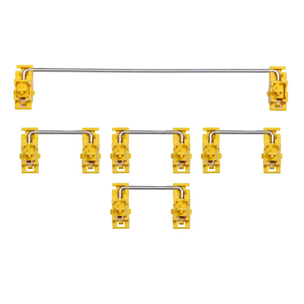 GKs Plate Mounted Stabilizer for Custom Mechanical Keyboard YC66 Zeeyoo 68 YC96 Womier XS87 holy panda colorway yellow red GKs Plate Mounted Stabilizer for Custom Mechanical Keyboard YC66 Zeeyoo 68 YC96 Womier XS87 holy panda colorway yellow red