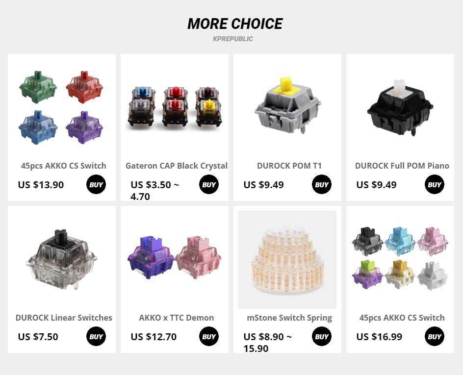 mStone Switch Spring 35g 40g 45g 50g 55g 60g 62g 67g 75g 80g Custom Cherry MX Long Edition 2 Stages 3 Stages Independent packing mStone Switch Spring 35g 40g 45g 50g 55g 60g 62g 67g 75g 80g Custom Cherry MX Long Edition 2 Stages 3 Stages Independent packing