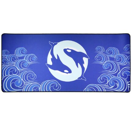 INKY Silent Sea Mechanical keyboard Mousepad Deskmat 900 400 5mm Stitched Edges /Rubber High quality soft touch Rubber