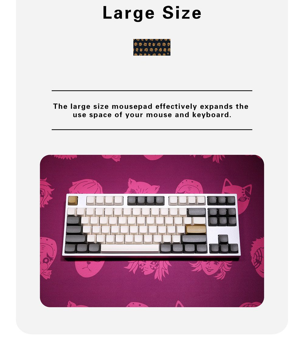 DCS Mechanical keyboard Mousepad Deskmat Demon hunting 900 400 5mm Stitched Edges /Rubber High quality soft touch Rubber DCS Mechanical keyboard Mousepad Deskmat Demon hunting 900 400 5mm Stitched Edges /Rubber High quality soft touch Rubber