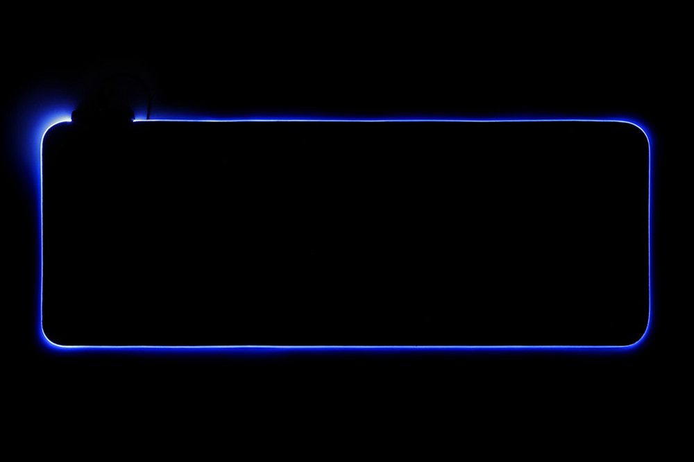 Satan RGB Light Edge Deskmat Mechanical keyboard Mousepad Black color 800 300 4mm Stitched Edges Rubber High quality soft Satan RGB Light Edge Deskmat Mechanical keyboard Mousepad Black color 800 300 4mm Stitched Edges Rubber High quality soft