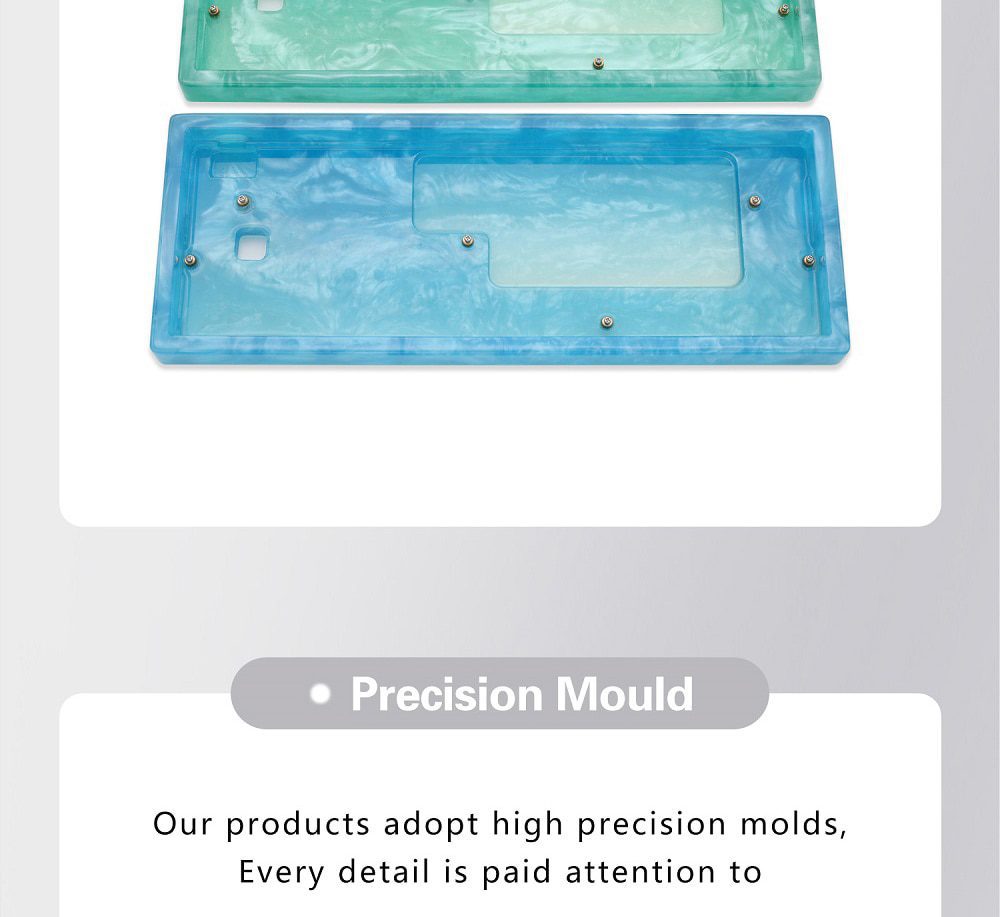 LOOP Resin 60% Case Handmade Case with Rubber feet for mechanical keyboards gh60 xd60 xd64 60% Poker BM60 LOOP Resin 60% Case Handmade Case with Rubber feet for mechanical keyboards gh60 xd60 xd64 60% Poker BM60