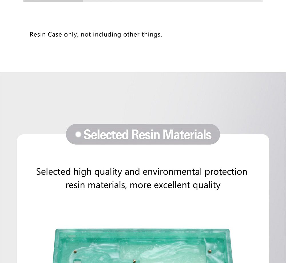 LOOP Resin 60% Case Handmade Case with Rubber feet for mechanical keyboards gh60 xd60 xd64 60% Poker BM60 LOOP Resin 60% Case Handmade Case with Rubber feet for mechanical keyboards gh60 xd60 xd64 60% Poker BM60