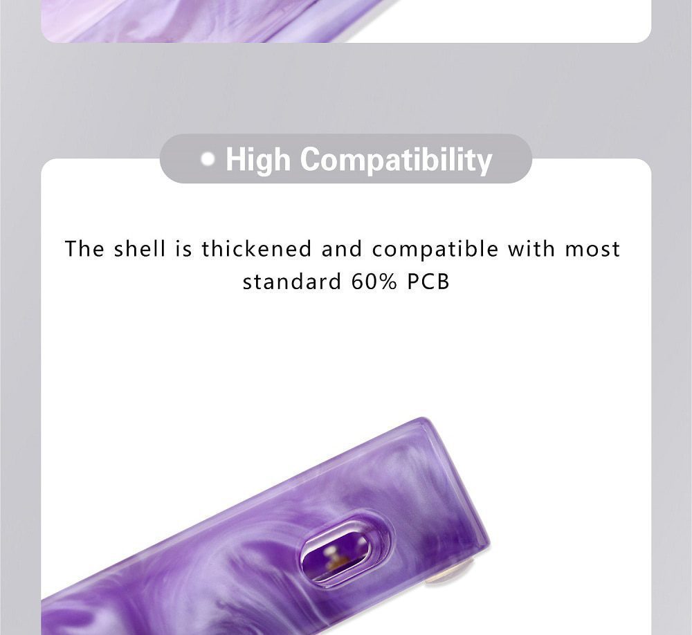 LOOP Resin 60% Case Handmade Case with Rubber feet for mechanical keyboards gh60 xd60 xd64 60% Poker BM60 LOOP Resin 60% Case Handmade Case with Rubber feet for mechanical keyboards gh60 xd60 xd64 60% Poker BM60