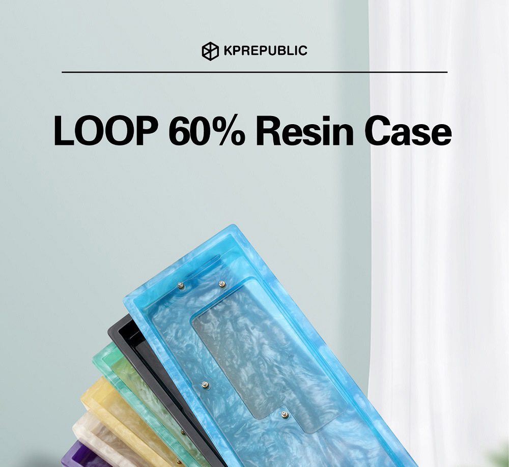 LOOP Resin 60% Case Handmade Case with Rubber feet for mechanical keyboards gh60 xd60 xd64 60% Poker BM60 LOOP Resin 60% Case Handmade Case with Rubber feet for mechanical keyboards gh60 xd60 xd64 60% Poker BM60