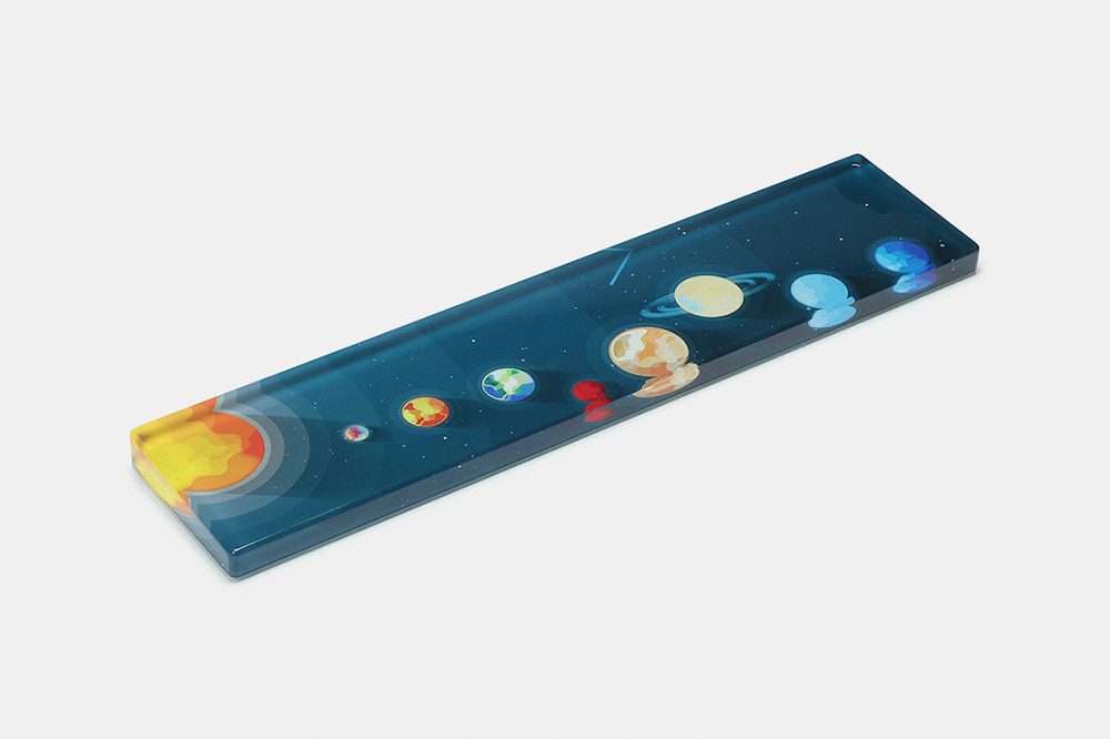 mStone PMMA Solar System Wrist Rest with Rubber Feet for mechanical keyboards gh60 xd60 xd64 80% 87 100% 104 xd84 BM60 BM65 BM68 mStone PMMA Solar System Wrist Rest with Rubber Feet for mechanical keyboards gh60 xd60 xd64 80% 87 100% 104 xd84 BM60 BM65 BM68