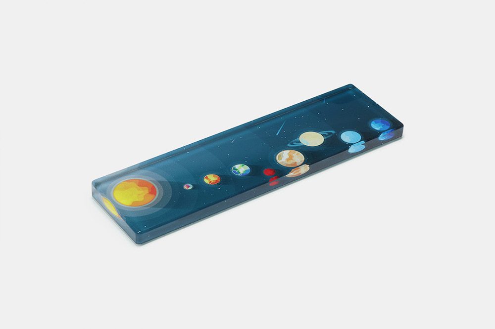 mStone PMMA Solar System Wrist Rest with Rubber Feet for mechanical keyboards gh60 xd60 xd64 80% 87 100% 104 xd84 BM60 BM65 BM68 mStone PMMA Solar System Wrist Rest with Rubber Feet for mechanical keyboards gh60 xd60 xd64 80% 87 100% 104 xd84 BM60 BM65 BM68