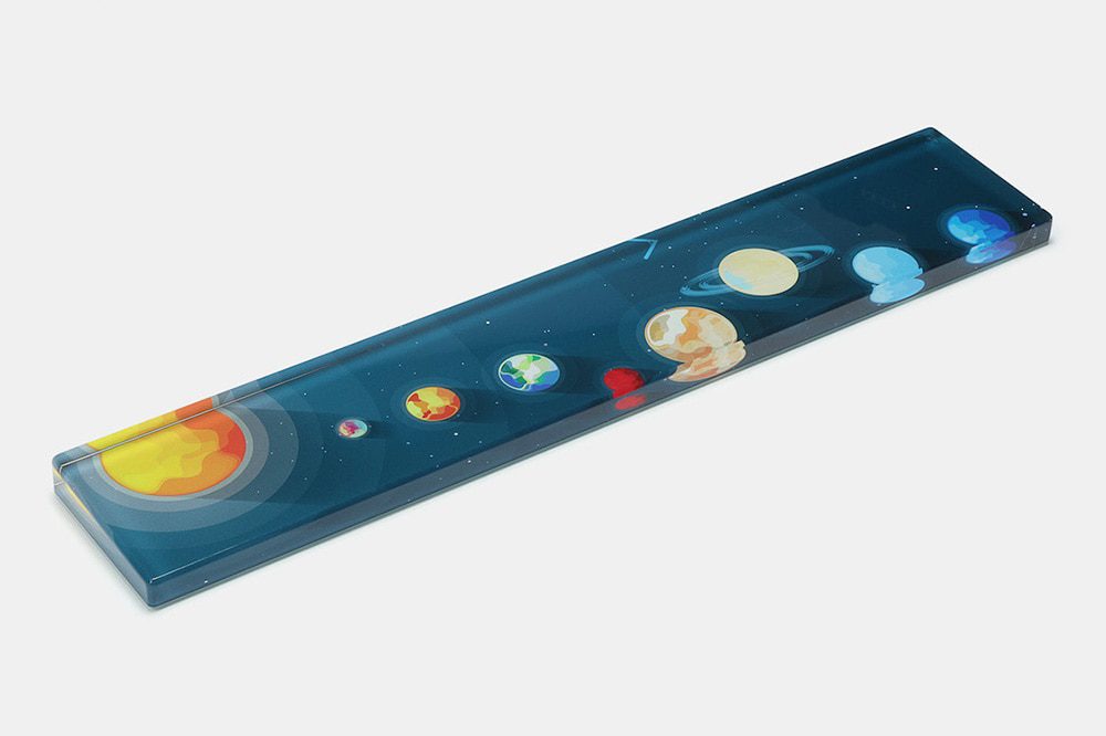 mStone PMMA Solar System Wrist Rest with Rubber Feet for mechanical keyboards gh60 xd60 xd64 80% 87 100% 104 xd84 BM60 BM65 BM68 mStone PMMA Solar System Wrist Rest with Rubber Feet for mechanical keyboards gh60 xd60 xd64 80% 87 100% 104 xd84 BM60 BM65 BM68