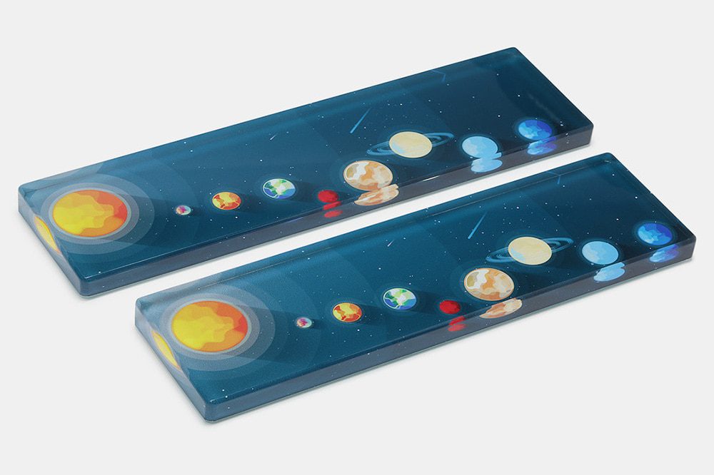 mStone PMMA Solar System Wrist Rest with Rubber Feet for mechanical keyboards gh60 xd60 xd64 80% 87 100% 104 xd84 BM60 BM65 BM68 mStone PMMA Solar System Wrist Rest with Rubber Feet for mechanical keyboards gh60 xd60 xd64 80% 87 100% 104 xd84 BM60 BM65 BM68