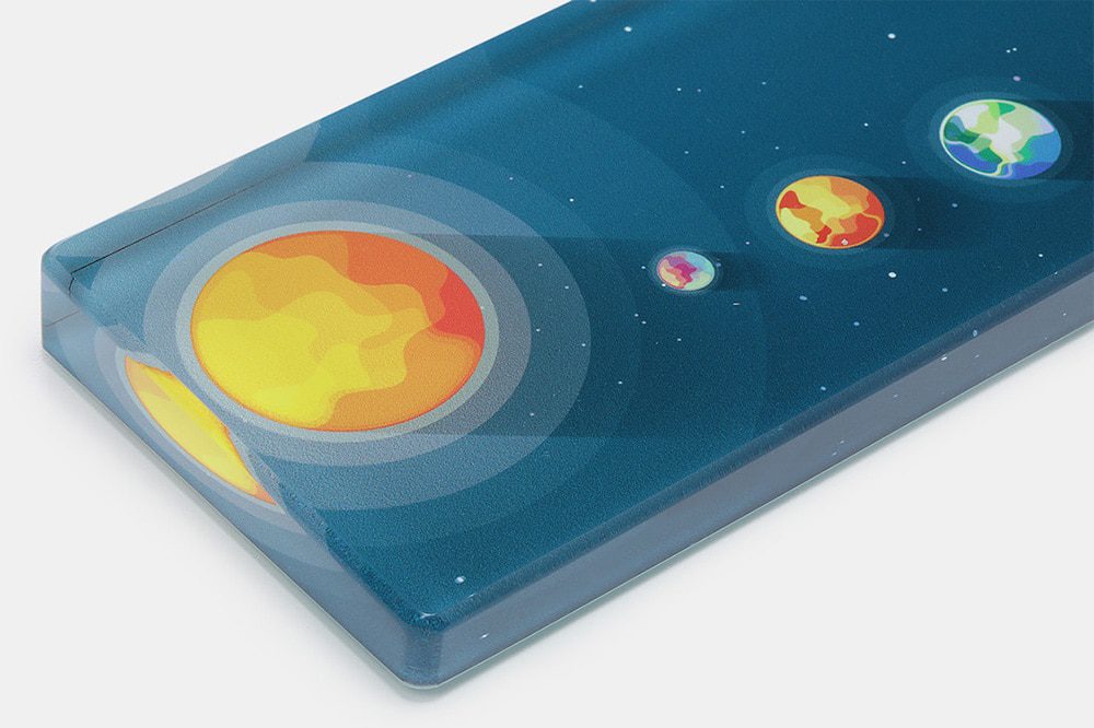 mStone PMMA Solar System Wrist Rest with Rubber Feet for mechanical keyboards gh60 xd60 xd64 80% 87 100% 104 xd84 BM60 BM65 BM68 mStone PMMA Solar System Wrist Rest with Rubber Feet for mechanical keyboards gh60 xd60 xd64 80% 87 100% 104 xd84 BM60 BM65 BM68