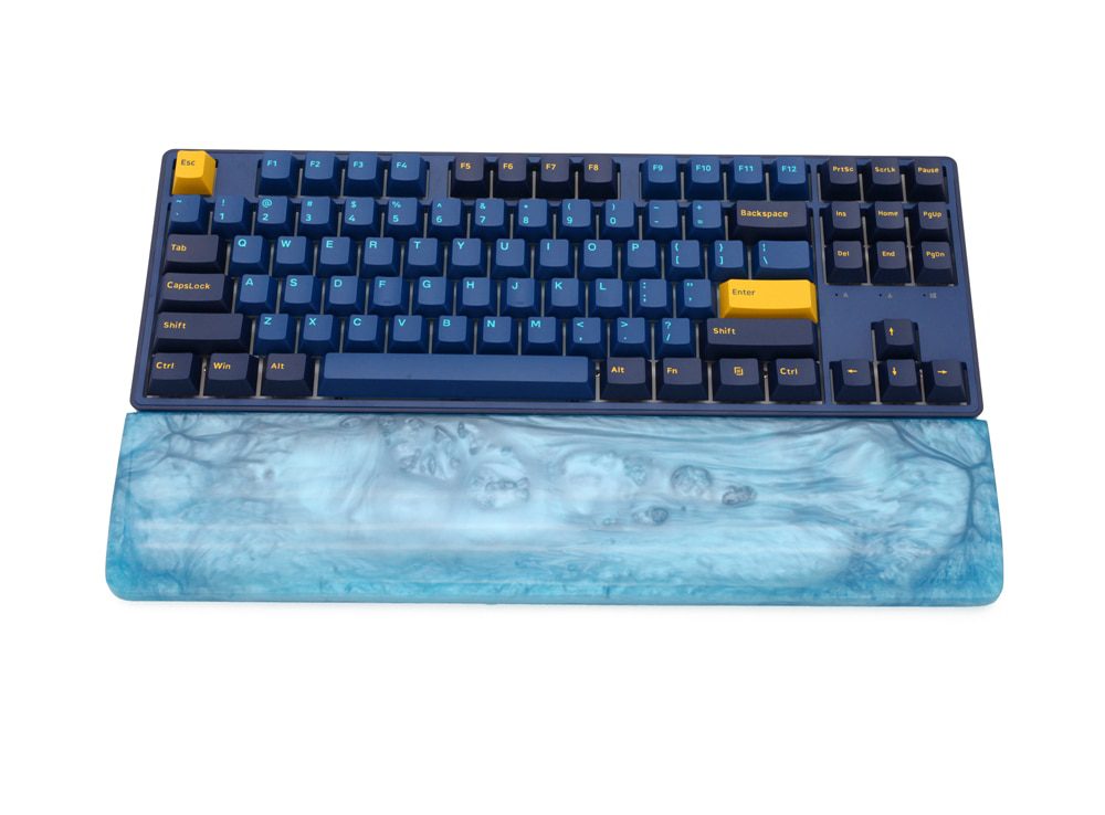 LOOP Resin Wrist Rest Handmade Wrist with Rubber feet for mechanical keyboards gh60 xd60 xd64 60% Poker 87
